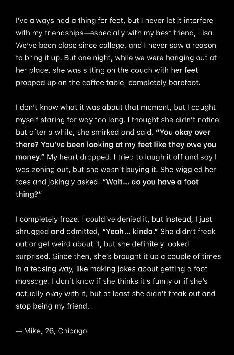F33tConfessions's tweet photo. Feet Confession: My Best Friend Caught Me Looking at Her Feet

https://t.co/6X5LDC9GVY

#footfetish #onlyfans #fansly #feetconfession #feetworship #OnlyFansBabe #OnlyFansModel #FeetLovers #CurvyAndConfident #WomenEmpowerment #BodyPositive #FootFetishNation #CurvyQueen https://t.co/TrcBEO8Oe1