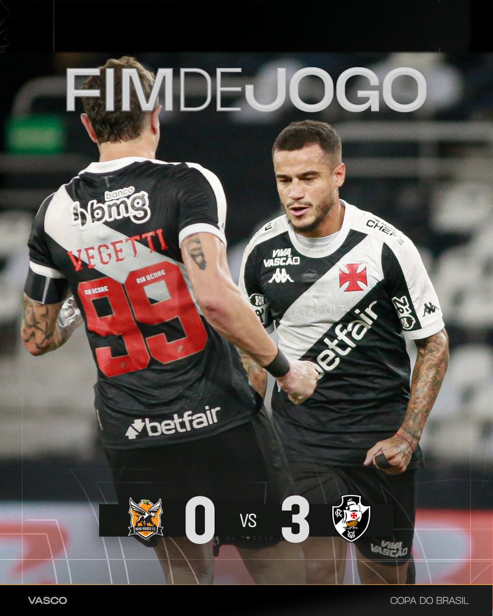 VascodaGama's tweet photo. O 𝐕𝐀𝐒𝐂𝐎 𝐃𝐀 𝐆𝐀𝐌𝐀 ESTÁ CLASSIFICADO PARA A TERCEIRA FASE DA COPA DO BRASIL COM UMA BELA VITÓRIA! 💢

⚽⚽ Coutinho
⚽ Rayan

📸: Matheus Lima | #VascoDaGama

#NOVxVAS
#CopaDoBrasil2025 https://t.co/V4uEqRWHp8