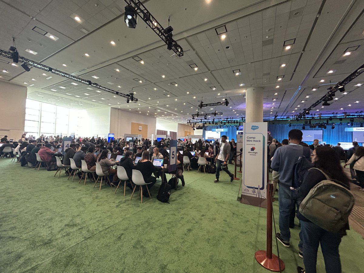 Day 1 at #TDX25 is a wrap! 🥳 Huge thanks to everyone who joined us to hack explore, and attend our session with Tony Ramoutar on leveraging @DocuSign IAM and Agentforce for smarter agreement management. Come stop by tomorrow at Camp Mini Hack to continue the fun!

Add these 🔥