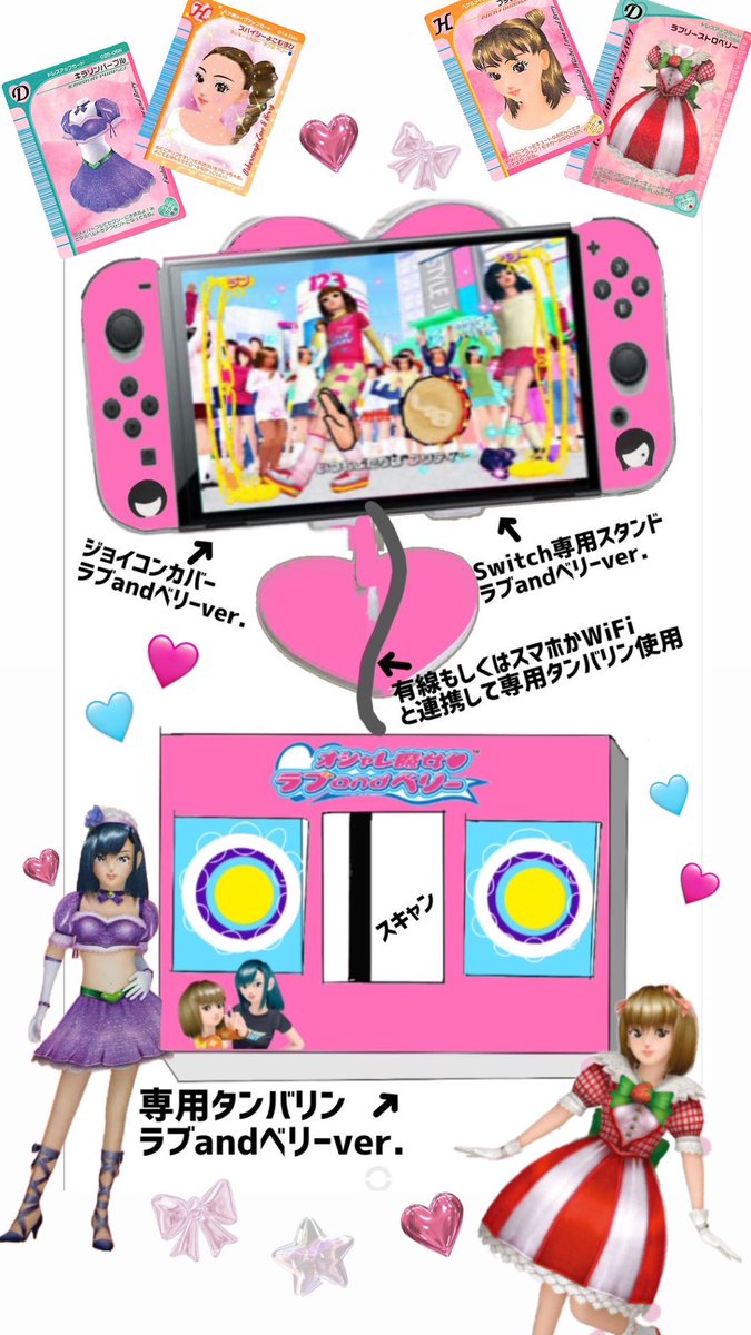 こんな感じでSwitchでラブベリ復活してほしいなぁ☺️💕 #オシャレ魔女
