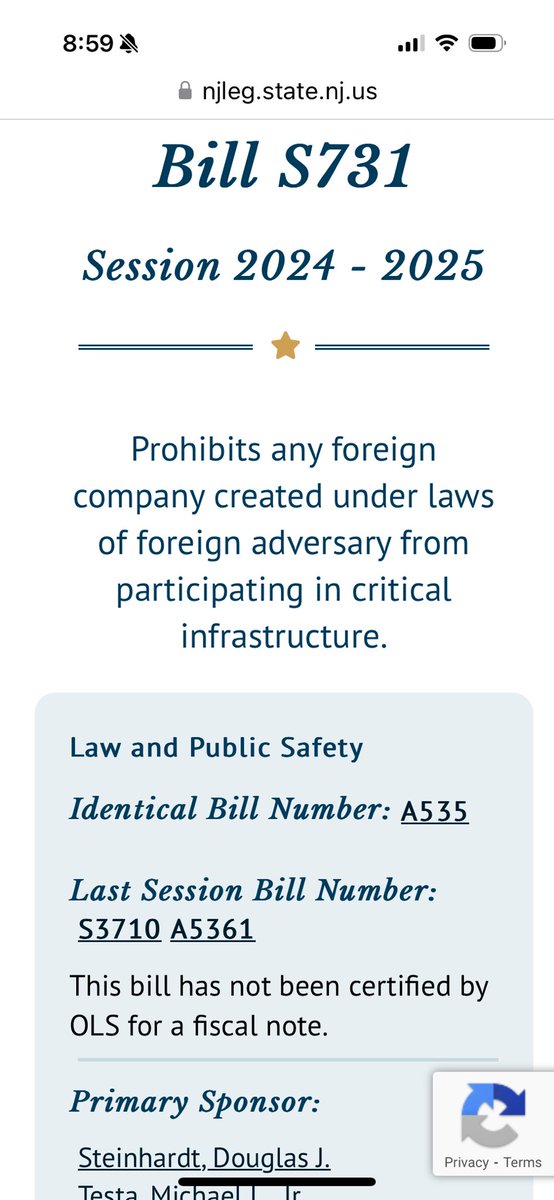 With <a href="/TestaForNJ/">Mike Testa</a> I wrote 4 bills to address the undeniable threat of Communist China &amp; other hostile foreign governments: S723, 726, 728, &amp; 731, which feckless, spineless #NJ Dems won’t adopt to protect you. Read my 2023 op ed here: senatenj.com/index.php/stei…