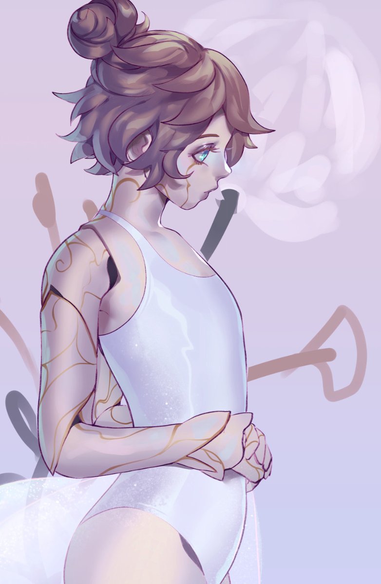 i made the background light and i think i like it more this way? anyways arcane orianna baby baby baby