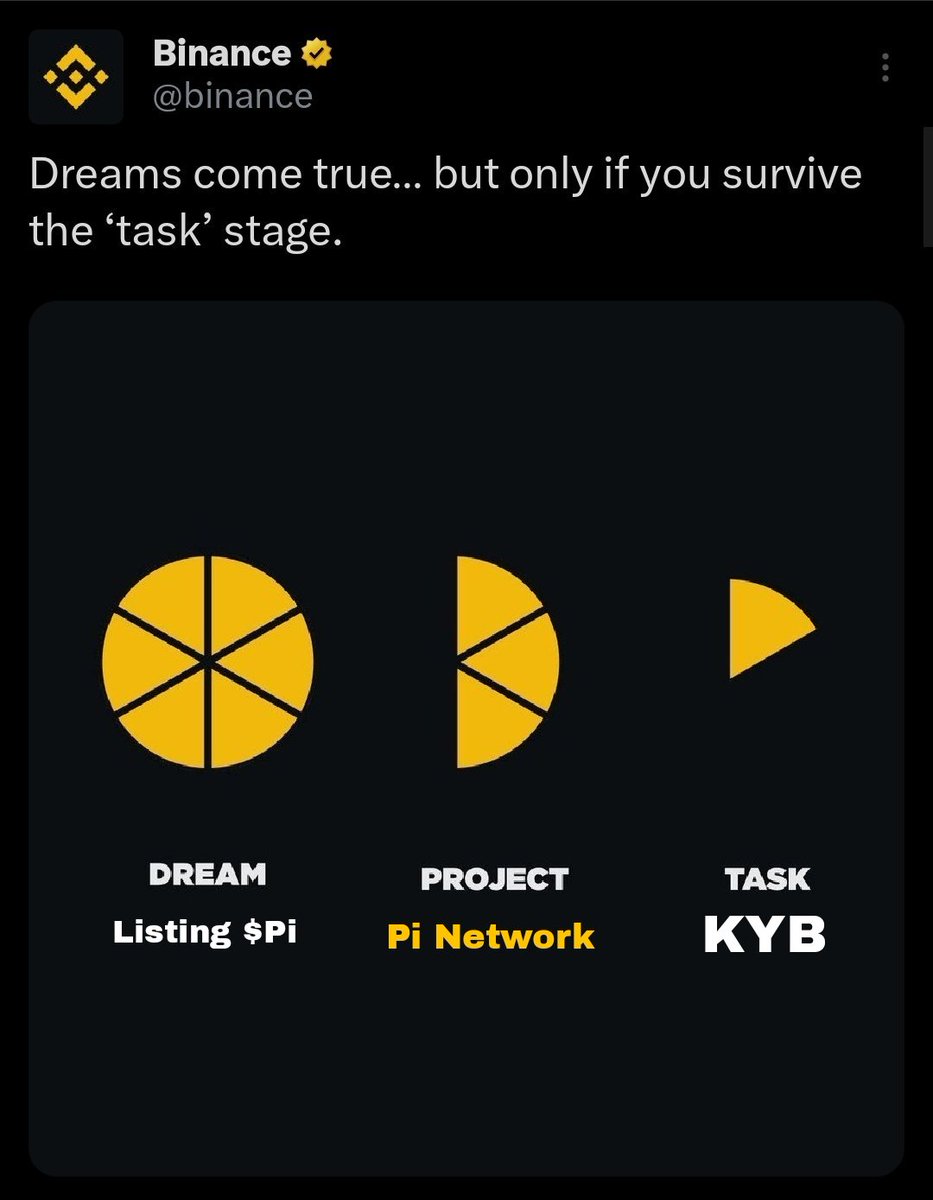 <a href="/binance/">Binance</a> KYB almost passed and Binance's dreams comes true 😜 #PiNetwork