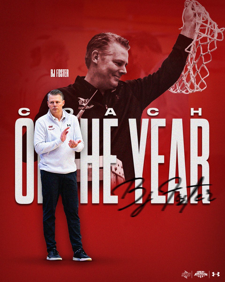 SNU Athletics (@snuathletics) on Twitter photo 𝗧𝗵𝗲 𝗛𝗲𝗮𝗱 𝗛𝗼𝗻𝗰𝗵𝗼 🤩
⚡️20-6 overall
⚡️17-5 GAC
⚡️6 straight weeks in the Top-25
⚡️Ranked as high as No. 12
In just his 2nd season with the Storm, your 𝐆𝐀𝐂 𝐌𝐞𝐧'𝐬 𝐂𝐨𝐚𝐜𝐡 𝐨𝐟 𝐓𝐡𝐞 𝐘𝐞𝐚𝐫... 𝐁𝐉 𝐅𝐨𝐬𝐭𝐞𝐫 👏
#BoltsUp⚡️| <a href="/SNUMBB/">Crimson Storm Men's Basketball</a> 𝗧𝗵𝗲 𝗛𝗲𝗮𝗱 𝗛𝗼𝗻𝗰𝗵𝗼 🤩
⚡️20-6 overall
⚡️17-5 GAC
⚡️6 straight weeks in the Top-25
⚡️Ranked as high as No. 12
In just his 2nd season with the Storm, your 𝐆𝐀𝐂 𝐌𝐞𝐧'𝐬 𝐂𝐨𝐚𝐜𝐡 𝐨𝐟 𝐓𝐡𝐞 𝐘𝐞𝐚𝐫... 𝐁𝐉 𝐅𝐨𝐬𝐭𝐞𝐫 👏
#BoltsUp⚡️| <a href="/SNUMBB/">Crimson Storm Men's Basketball</a>