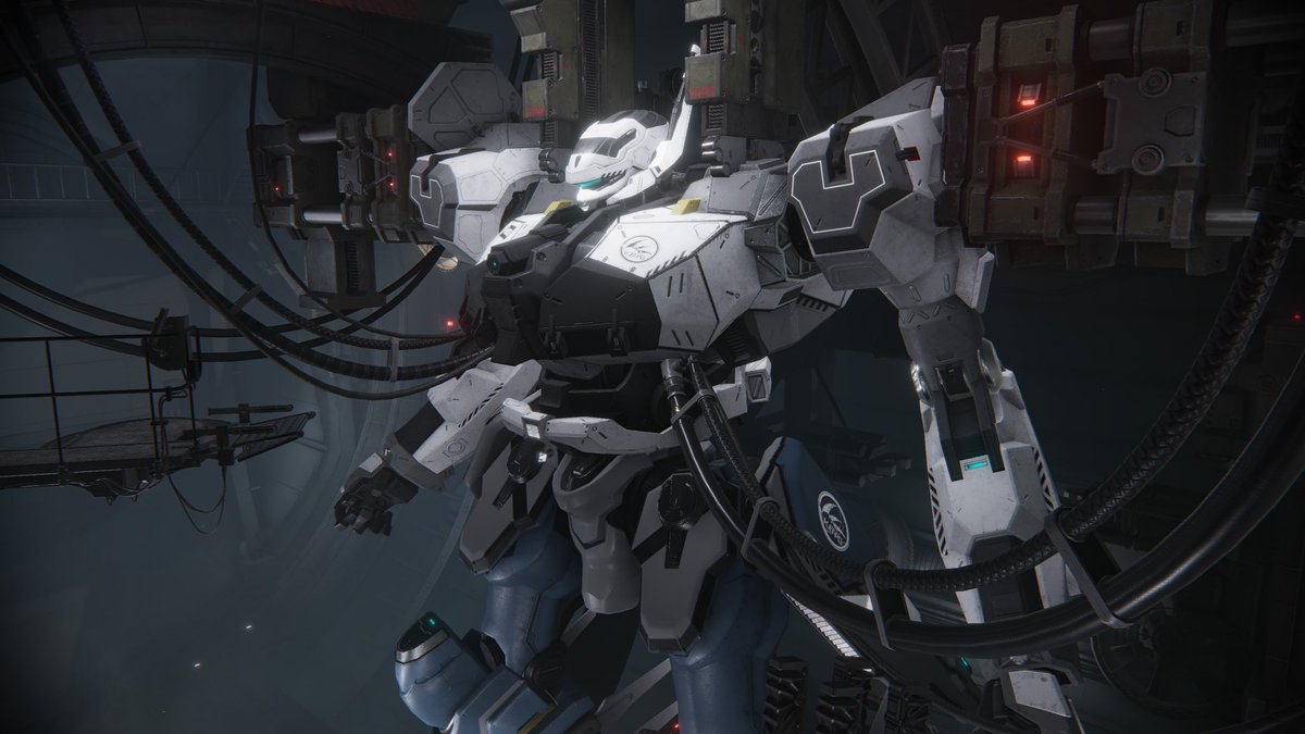 RENNGE_WORKS's tweet photo. というわけでモチーフ機体
「ICE QUAEK」
...と、ついでに出来たイェラグのロゴです。
アークナイツでの最推しキャラ、オーロラをモチーフにカラーリングした機体です。
せっかくなのでランクマに使おうと思います。
#AC6 https://t.co/ejDnO1LG9h