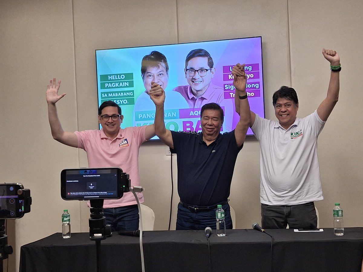 Former Senate President Franklin Drilon formally endorses Kiko Pangilinan and Bam Aquino as his bets for the senatorial race. The former legislator describes the tandem before Ilonggos as propellers of good governance. <a href="/News5PH/">News5</a> <a href="/onenewsph/">ONE News PH</a>