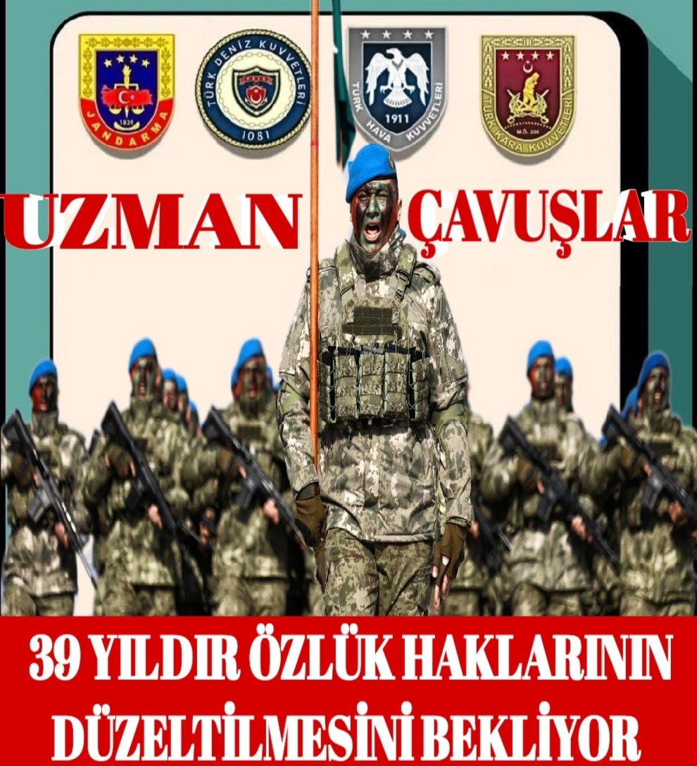 <a href="/DLk__34/">Dilek 🇹🇷</a> <a href="/alitilkici38/">Ali Tilkici 🇹🇷</a> 📌Kıdemleri Rütbeden Sayılmıyor!
📌 Aralarında Ast-Üst ilişkisi YOK!
📌Sağlık Yönetmeliği YOK!
📌Nöbet Yönetmeliği YOK!
📌Mesleki Güvence Kadro YOK!
📌Atama Yönetmeliği YOK!
📌Sicil Yönetmeliği YOK!!
#UzmanÇavuş lar 39 Yıldır Mesleki Güvence Müjdesi Bekliyor.*40*"
<a href="/alitilkici38/">Ali Tilkici 🇹🇷</a>