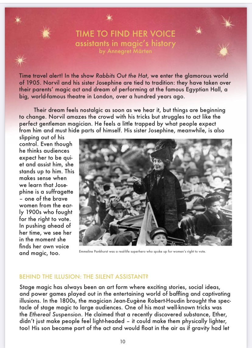 Norvil & Josephine (@norviljosephine) on Twitter photo Our dramaturg <a href="/anne_schreibt/">Annegret Marten</a> has written two fascinating articles in our programme. One about silent magic assistants and another about dressing to fit in on stage (or not!). Enjoy the read! #newreads norvilandjosephine.com/rabbits-out-of… Our dramaturg <a href="/anne_schreibt/">Annegret Marten</a> has written two fascinating articles in our programme. One about silent magic assistants and another about dressing to fit in on stage (or not!). Enjoy the read! #newreads norvilandjosephine.com/rabbits-out-of…