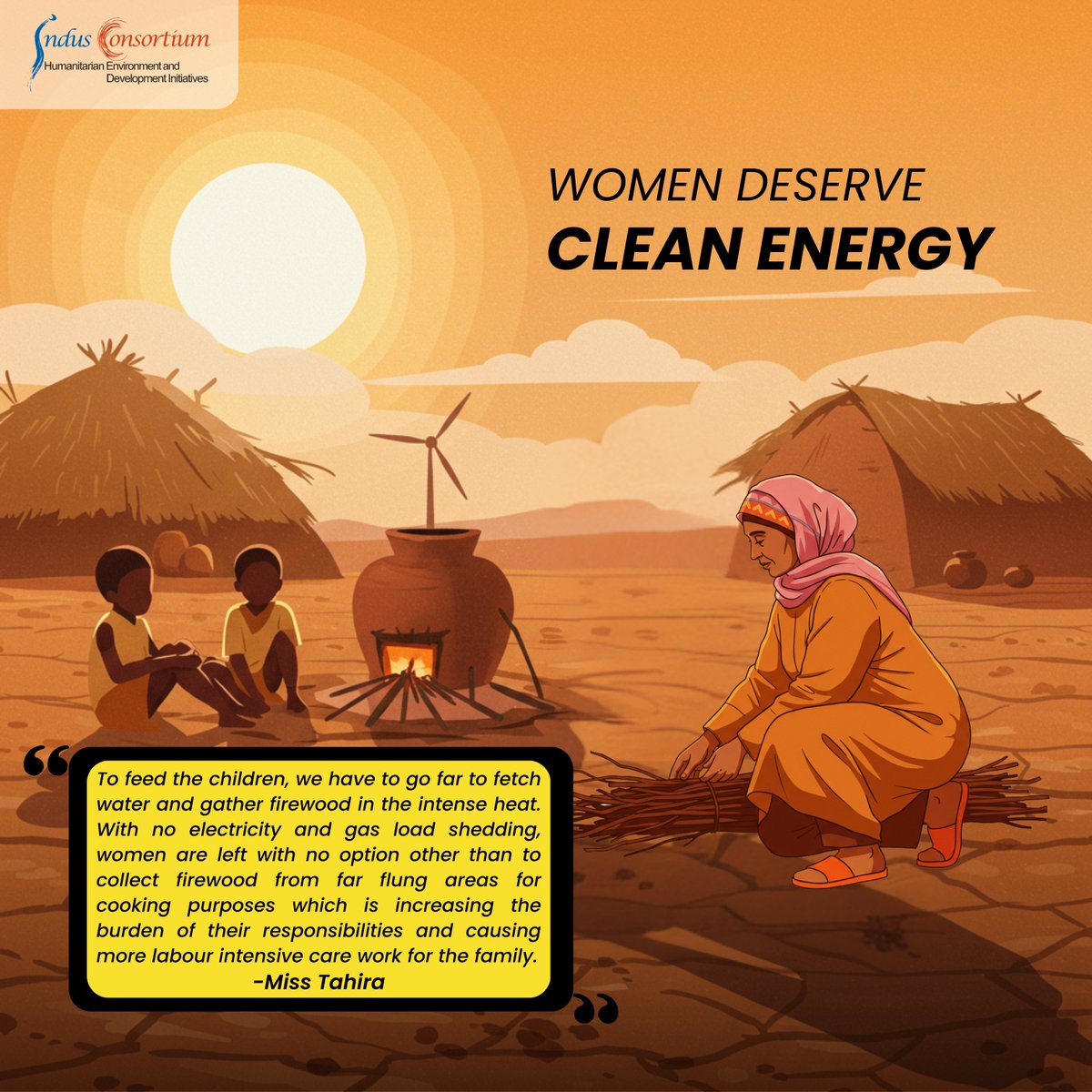As International Women's Day nears, let's highlight the gendered impact of the energy crisis. Women bear the brunt of the energy crisis—hours spent collecting firewood, loss of opportunities. Clean energy is key to empowerment. Let's #AccelerateAction for a just future! 
#IWD2025