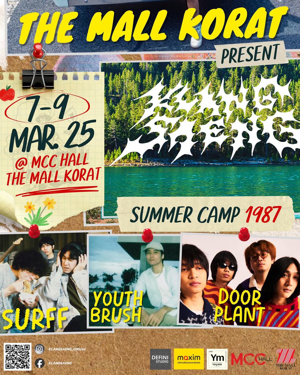 thoop40's tweet image. "ชาวตู้ปลาโคราช"เจอกันวันที่9มีค.2568ครับ
#SURFFBAND
#Themallkoratxksng
#KSNG_SUMMERCAMP1987
#KSNG
#klangsaeng