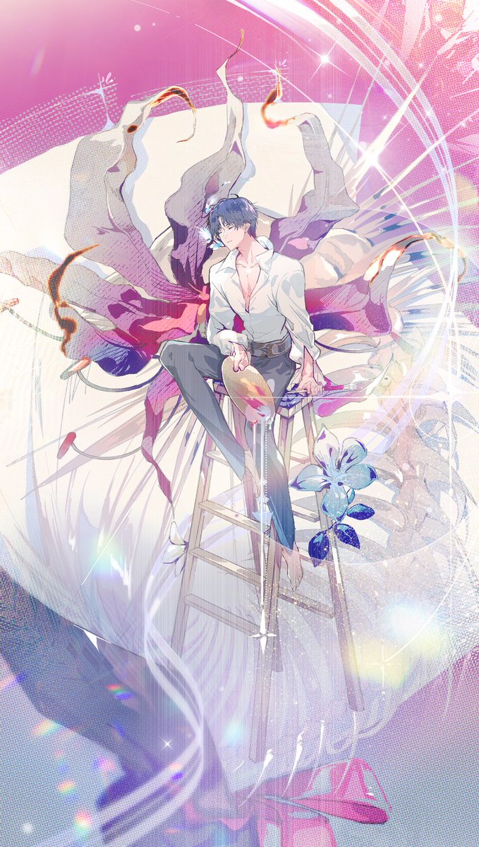 Lin0211Lin's tweet image. 小鱼生日快乐~
#恋与深空 #LoveandDeepspace  #恋と深空 
#祁煜 #ホムラ #Rafayel