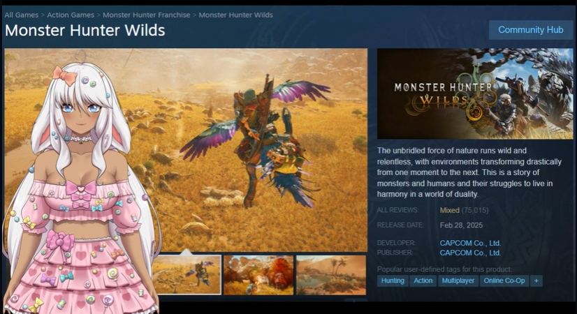 DecoraVtuber's tweet photo. 🍭ROAD TO 1K FOLLOWERS BEFORE DEBUT🍭

Let's get to 200 Followers!

I will be giving away a free copy of Monster Hunter Wilds  to a lucky follower once we hit 200. ^v^ 
lets hunt some monsters together and good luck!
(Psstt if we hit 300 I will giveaway 2 copies!)
#Vtuber #Giveaways #raffle