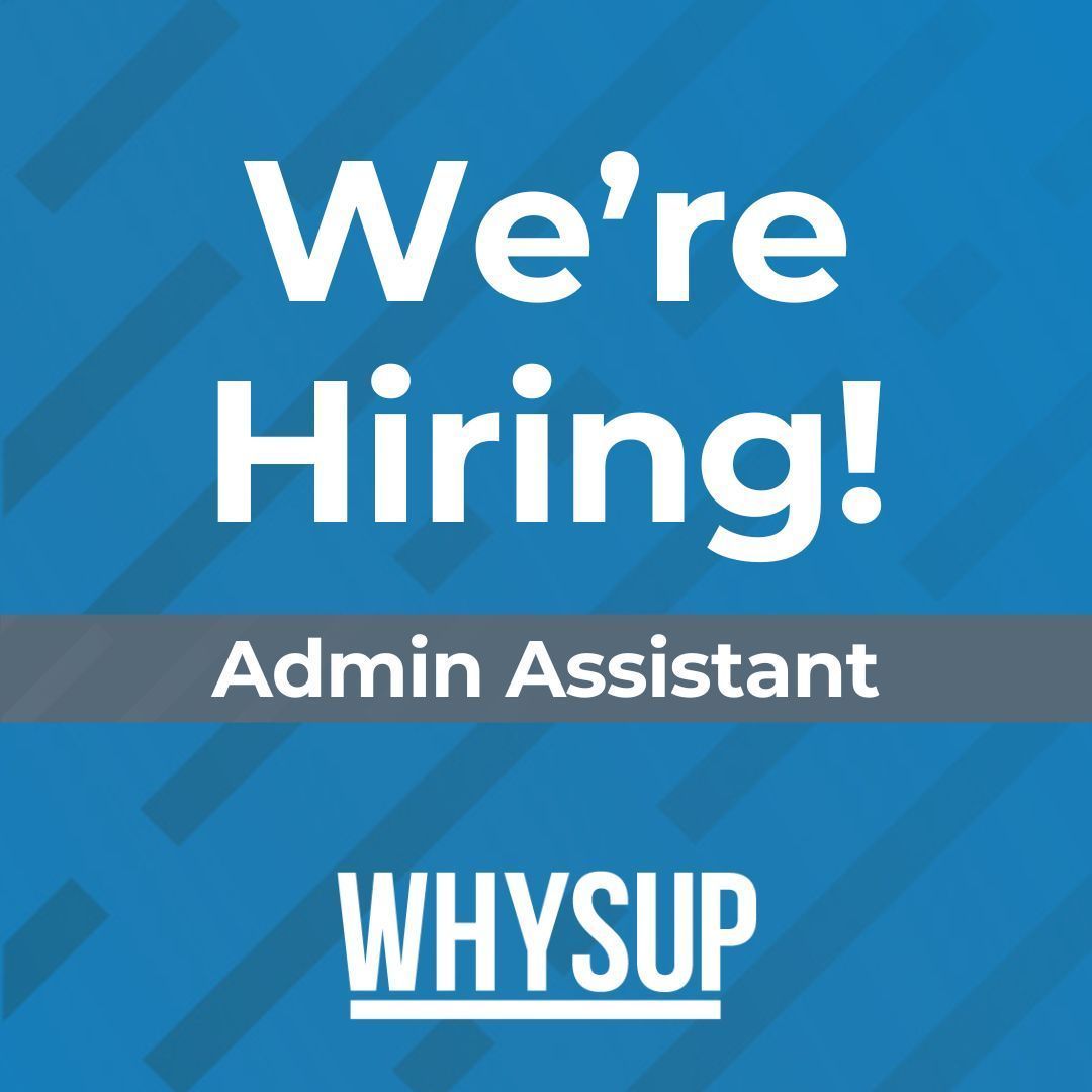 🚨 We’re Hiring! 🚨

Whysup is looking for a part-time Admin Assistant to join our team! If you’re organised, proactive, and ready to make a difference, we’d love to hear from you.

📩 Interested? Send your CV to info@whysup.co.uk for more details.

Know someone who’d be a great
