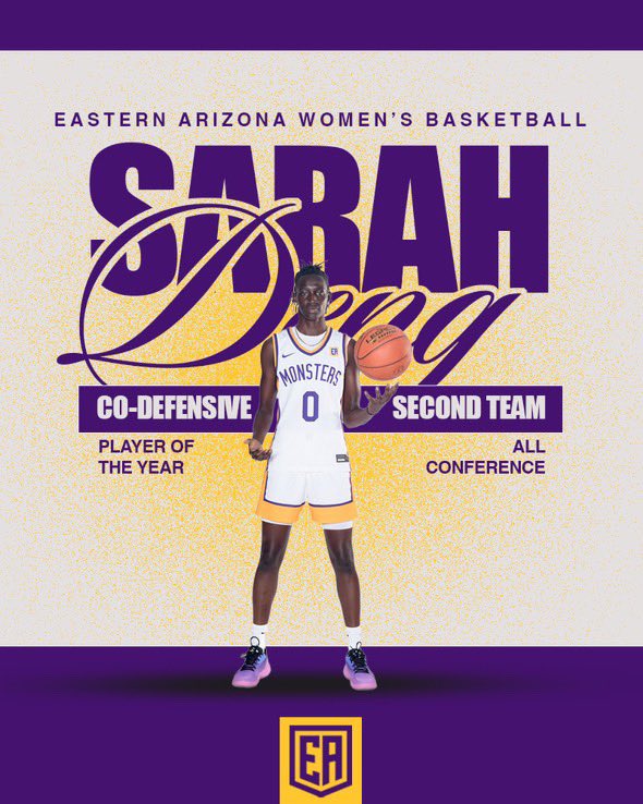 Congratulations to Sarah Deng for being named second team all ACCAC 💛💜
