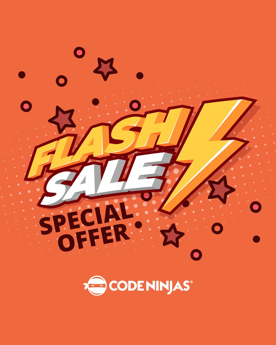 CodeNinjasWin's tweet image. 📢 PSA: Something amazing is about to happen! A flash sale is on its way—announcement drops tomorrow! 🔥💸 #GetReady