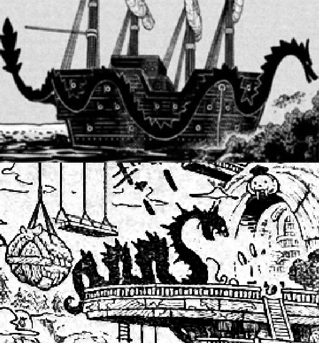 #ONEPIECE1142 Jormungandr kinda lookin like Dragons ship