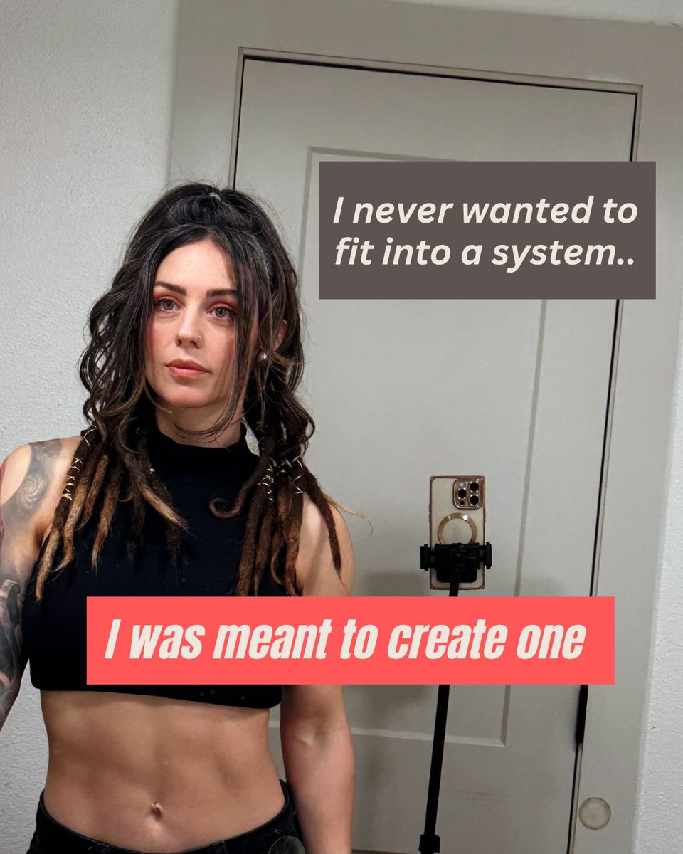 I never wanted to fit into a system.
I was meant to create one.