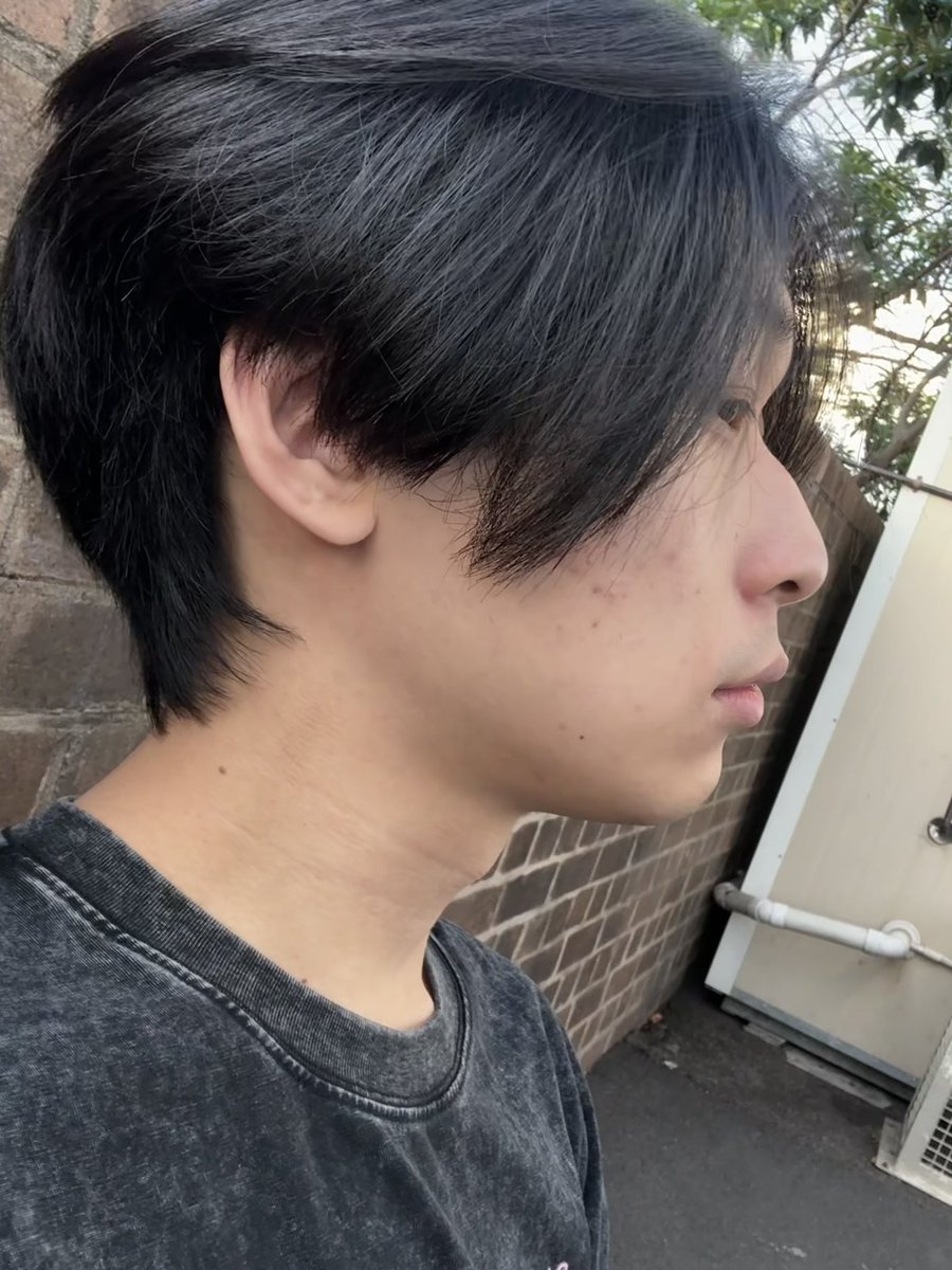 Moments before my hairdresser gave me a “trim”