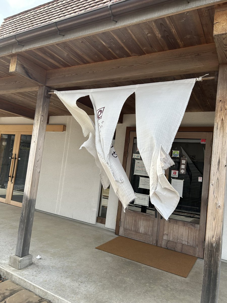 オシャレなのれんだなーと思って撮ろうとするとだいたいこれ