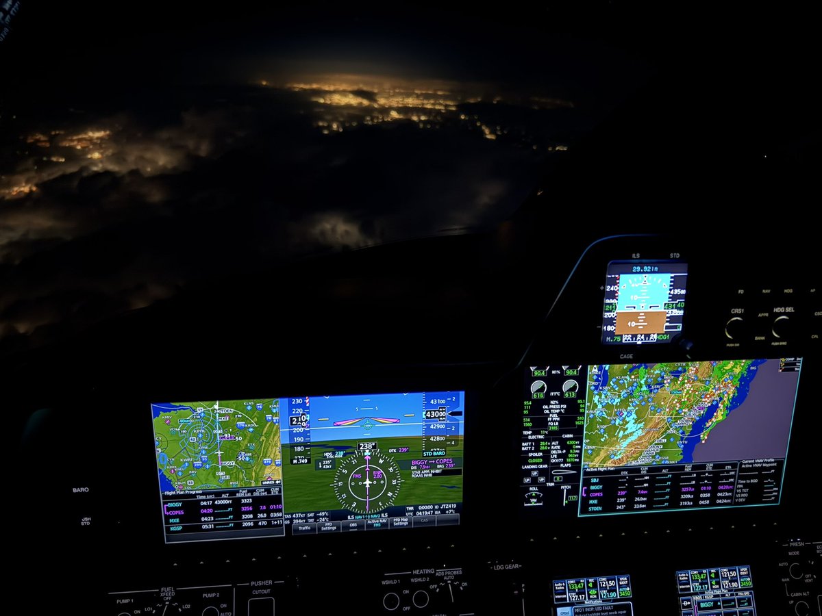 Philadelphia from FL430 this evening.