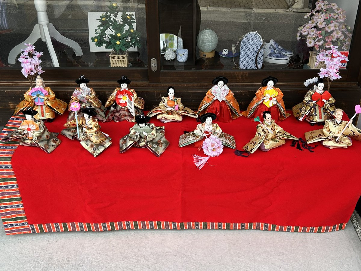 ついでに有松の福寄せ雛も見てきました。年々淋しくなってる気が、、、😢