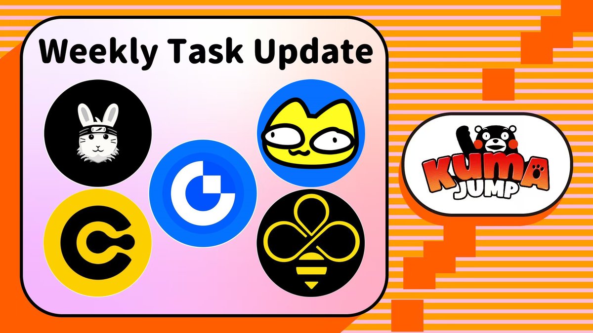 UneMeta × Kumamon (@une_kumamon_nft) on Twitter photo 🐾 New Task Updates in Kuma Jump!
🌟 New tasks are live from <a href="/GateWeb3Wallet/">S.J. Sujon Carter</a>, <a href="/BeeeCoin/">Bee Coin</a>, <a href="/x_stoopidcats_x/">Stoopid Cats</a>, <a href="/cdariofficial/">CDARI</a> and <a href="/BaniRealhutch/">$BANI</a>. Complete them to unlock even more Gacha rewards! 💎
💰 Jump, Win, Earn, Level Up with Kuma Jump! 🚀
🕹 bit.ly/3NP6MqG
#Une 🐾 New Task Updates in Kuma Jump!
🌟 New tasks are live from <a href="/GateWeb3Wallet/">S.J. Sujon Carter</a>, <a href="/BeeeCoin/">Bee Coin</a>, <a href="/x_stoopidcats_x/">Stoopid Cats</a>, <a href="/cdariofficial/">CDARI</a> and <a href="/BaniRealhutch/">$BANI</a>. Complete them to unlock even more Gacha rewards! 💎
💰 Jump, Win, Earn, Level Up with Kuma Jump! 🚀
🕹 bit.ly/3NP6MqG
#Une