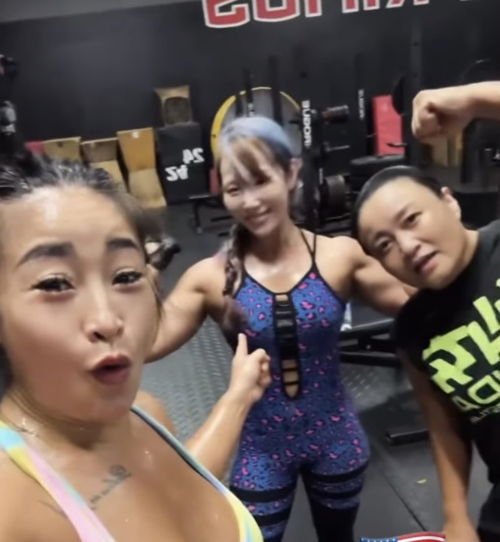 satomurameiko 今日は尊敬する里村さんとアメリカで練習をご一緒させて