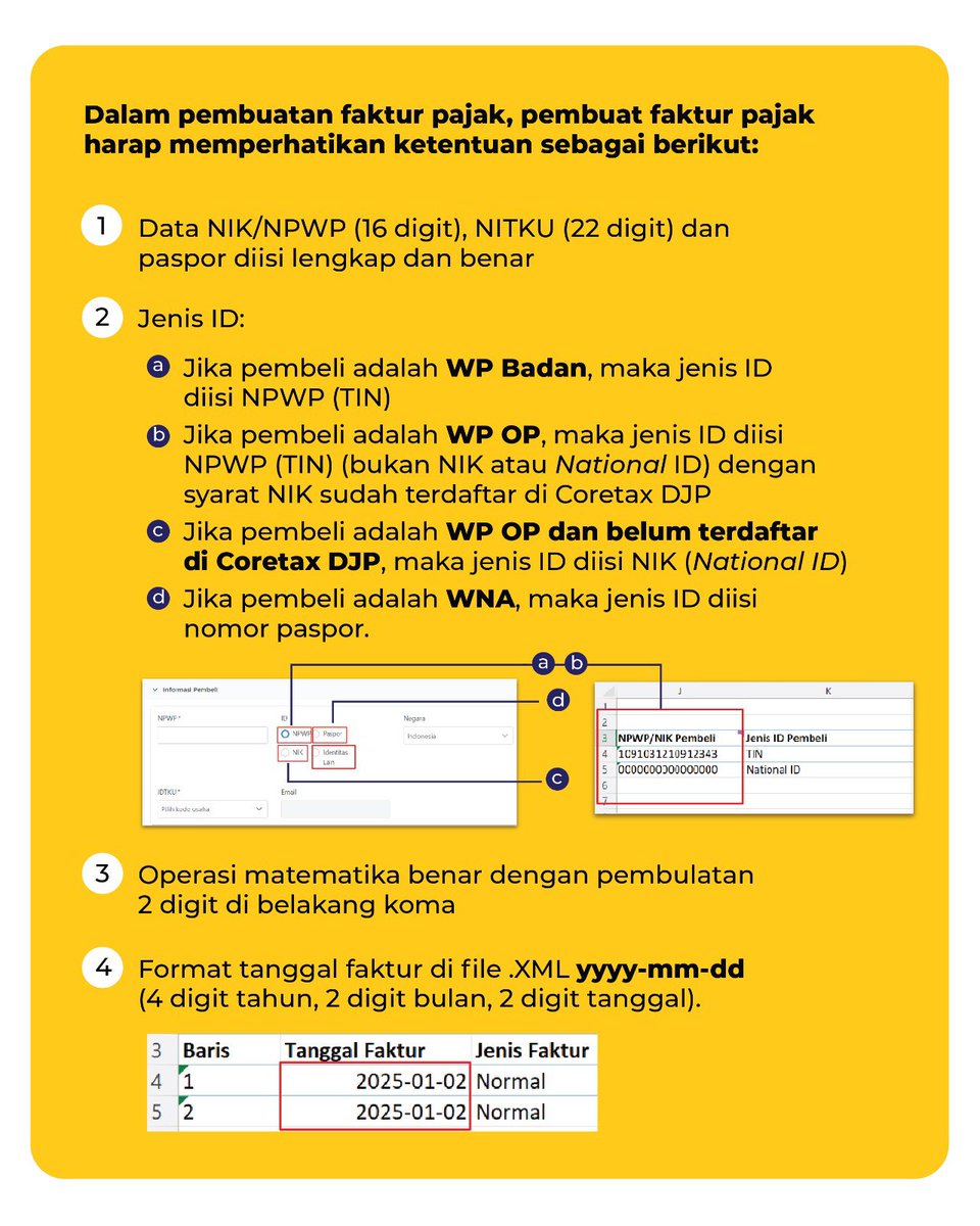 #KawanPajak, ingin melihat Pajak Masukan di akun pembeli melalui Coretax? Ikuti langkah-langkahnya di infografis berikut dan pastikan data transaksi sesuai agar Pajak Masukan dapat ditampilkan dengan lancar.