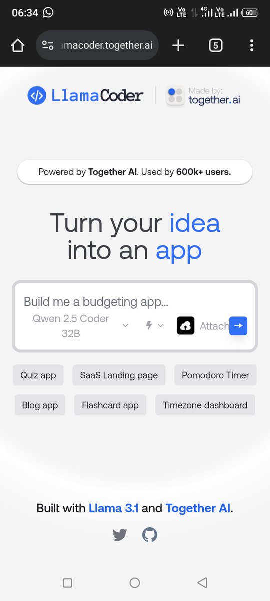 Tshidi67289639's tweet image. Today we learn about Open Source AI apps by Together AI  #AlxAi_Starterkit #LlamaCoder #Turboseek