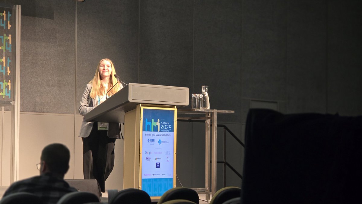 HRI_Conference's tweet image. The second parallel session of #HRI2025 is coming to a close! 🏁✨ Here’s a look at some moments from the Non-Verbal Communication & Emotion session—exploring how robots understand and express human emotions. 🤖💙
@medialab
Swipe for highlights! 📸 #RobotsForASustainableWorld