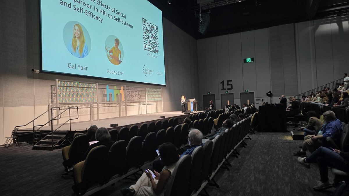 The HRI Conference (@hri_conference) on Twitter photo The second parallel session of #HRI2025 is coming to a close! 🏁✨ Here’s a look at some moments from the Non-Verbal Communication & Emotion session—exploring how robots understand and express human emotions. 🤖💙
<a href="/medialab/">MIT Media Lab</a>
Swipe for highlights! 📸 #RobotsForASustainableWorld The second parallel session of #HRI2025 is coming to a close! 🏁✨ Here’s a look at some moments from the Non-Verbal Communication & Emotion session—exploring how robots understand and express human emotions. 🤖💙
<a href="/medialab/">MIT Media Lab</a>
Swipe for highlights! 📸 #RobotsForASustainableWorld