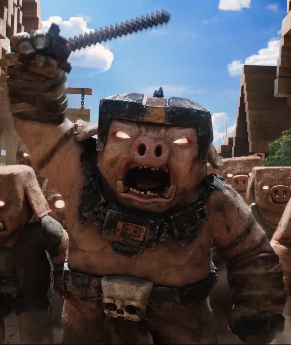 DiscussingFilm's tweet photo. The head of the Piglin army in the live-action ‘MINECRAFT’ movie is named General Chungus.

(via: @mcmovieupdates) https://t.co/Dveni71ZIt