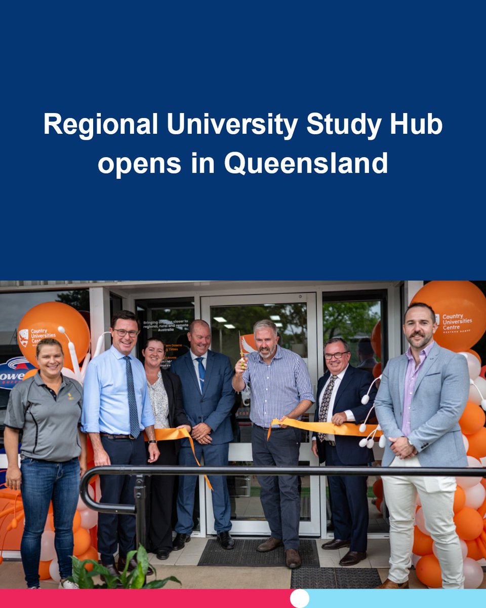 Country Universities Centre Western Downs has officially opened in Chinchilla, Queensland. The hub will provide more opportunities for regional and remote students to access higher education without leaving their community. To find a hub near you, visit: srkr.io/6011wDB