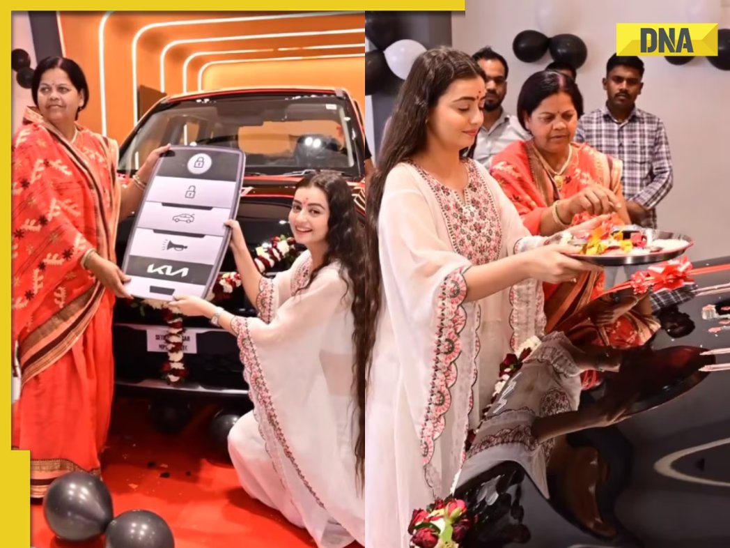 BiggBoss_Tak's tweet photo. Chahat Pandey gifts her mother a brand-new car, Kia Carens. https://t.co/VESv6lhFaj