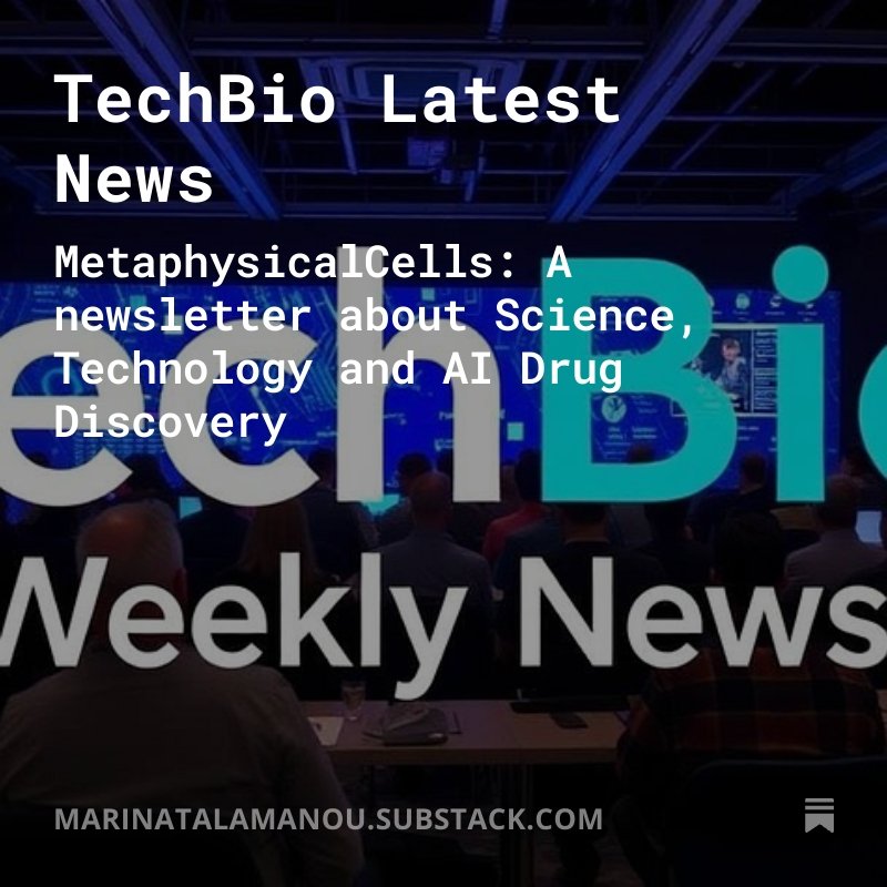 TechBio Latest News

open.substack.com/pub/marinatala…

#DrugDevelopment_AI #DrugDiscovery_AI 

#Metaphysicalcells

#Substack

#TechBio

#Weekly_TechBio_News