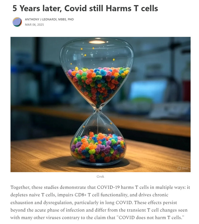 5 Years later, Covid still Harms T cells. By Anthony J Leonardi, MBBS, PhD

Source: archive.md/NlU7w