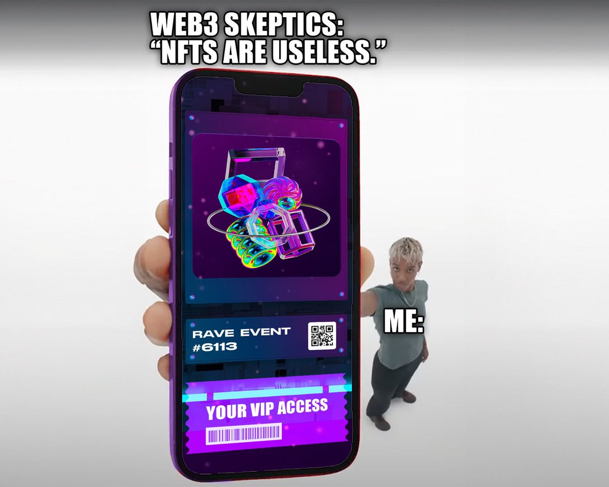 plvrio's tweet image. Stay skeptical. I'll be backstage. 🥰

#NFTs #Web3Tickets #SmartTickets #Plvr