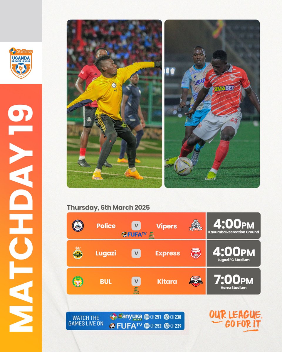 UPL's tweet image. Matchday 19 starts today ⏳

#POLVIP | #LUGEXP | #BULKLIT

#StarTimesUPL