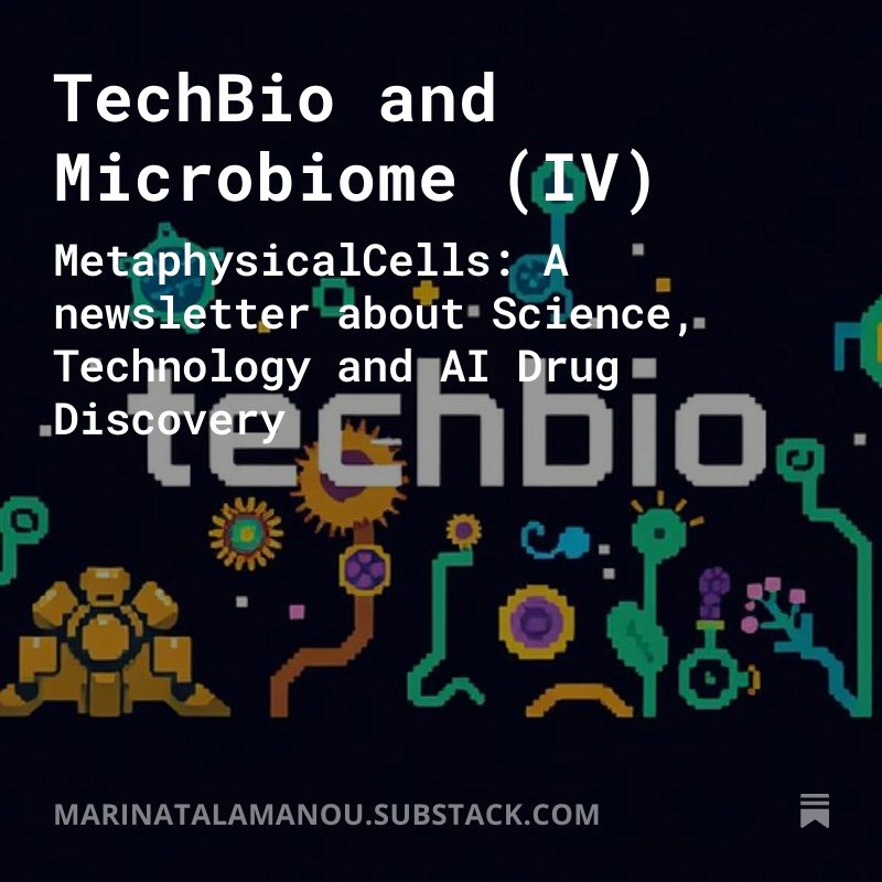 TechBio and Microbiome (IV)

open.substack.com/pub/marinatala…

#DrugDevelopment_AI #DrugDiscovery_AI 

#Metaphysicalcells

#Substack

#TechBio

#Weekly_TechBio_News