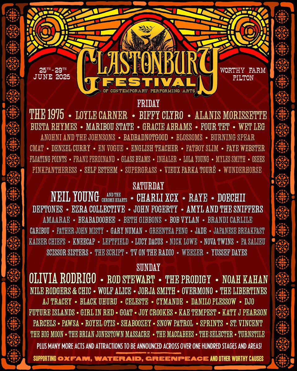 PhotoPitLive's tweet photo. Not a bad way to spend a weekend this summer I guess… 
#Glastonbury #Announcement #livemusic #summerfete https://t.co/pDDgyB7GVv