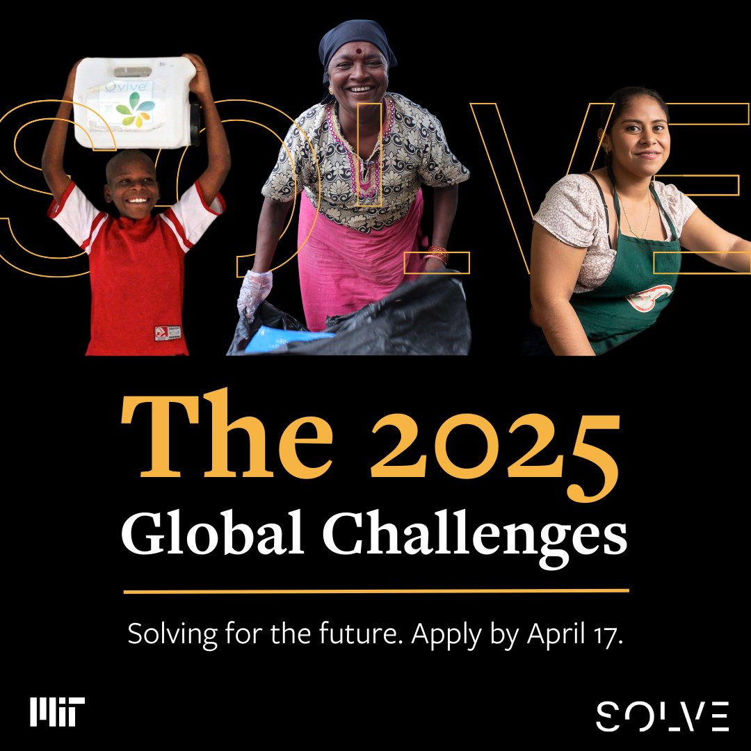 As a #2023 MIT Solver team, our journey with MIT Solve has been truly transformative!  

This experience has been instrumental in our growth, and we highly recommend that you apply!

<a href="/SolveMIT/">MITSolve</a>  Global Challenges 🌎 are now open! 

Apply now: solve.mit.edu/challenges