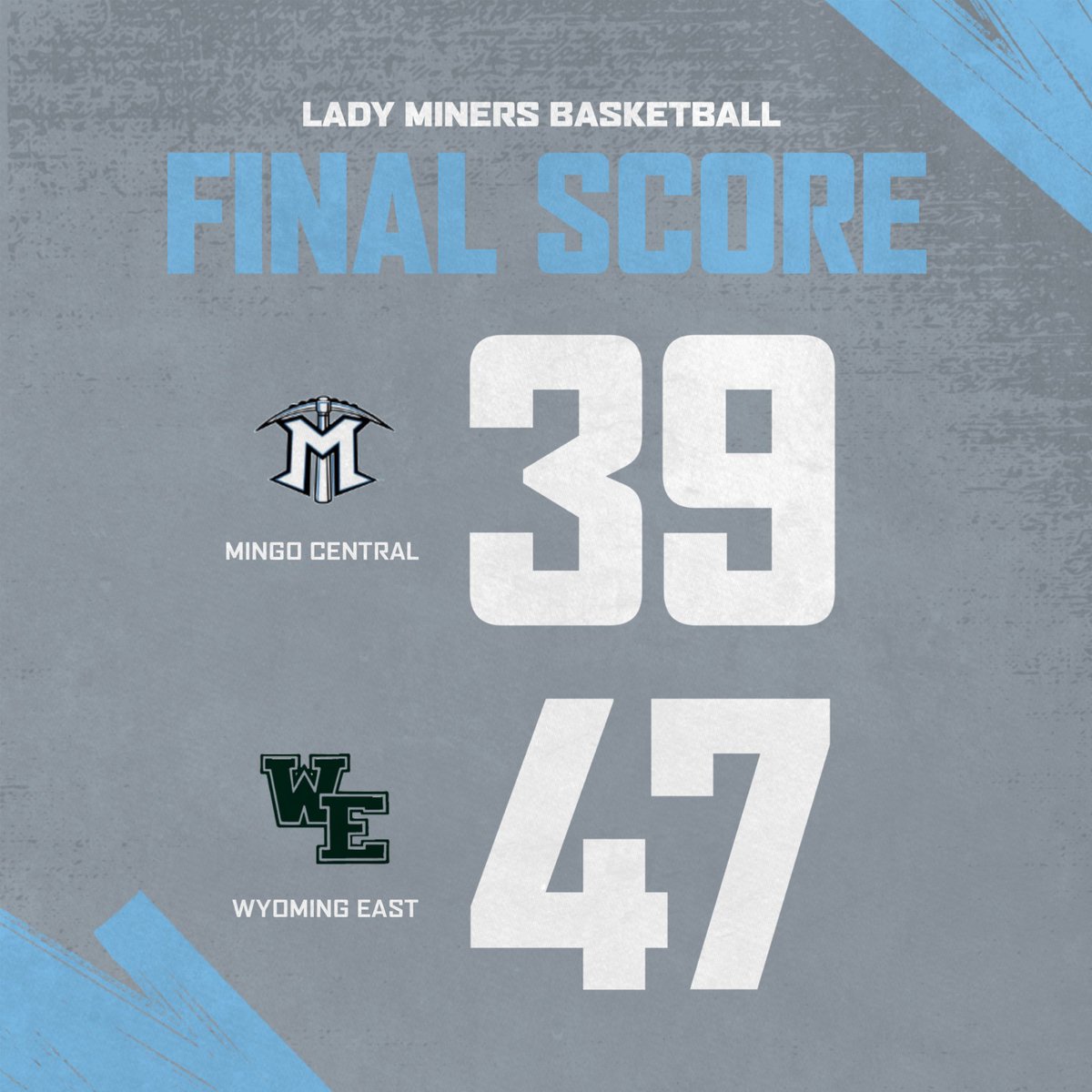Mingo Central Lady Miner Basketball (@mingohigh) on Twitter photo Valiant effort for the Lady Miners at Wyoming East finishing 14-9 on the season.
A. Smith 15pt, D. Grimmett 9pts, M. Swan 6pts, J. Bailey 5pts, G. Akers 4pts.
<a href="/wvswa/">WV Sports Writers</a> <a href="/DDSportsNetwork/">D&D Sports Network</a> <a href="/PAdkinsSports/">Paul Adkins</a> <a href="/Taylor_Kennedy7/">Taylor Kennedy</a> Valiant effort for the Lady Miners at Wyoming East finishing 14-9 on the season.
A. Smith 15pt, D. Grimmett 9pts, M. Swan 6pts, J. Bailey 5pts, G. Akers 4pts.
<a href="/wvswa/">WV Sports Writers</a> <a href="/DDSportsNetwork/">D&D Sports Network</a> <a href="/PAdkinsSports/">Paul Adkins</a> <a href="/Taylor_Kennedy7/">Taylor Kennedy</a>