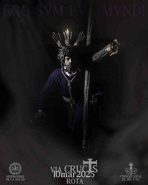 Horario e Itinerario Vía Crucis Oficial de Rota 2025 presidido por Nuestro Padre Jesús de la Salud en sus Tres Caídas