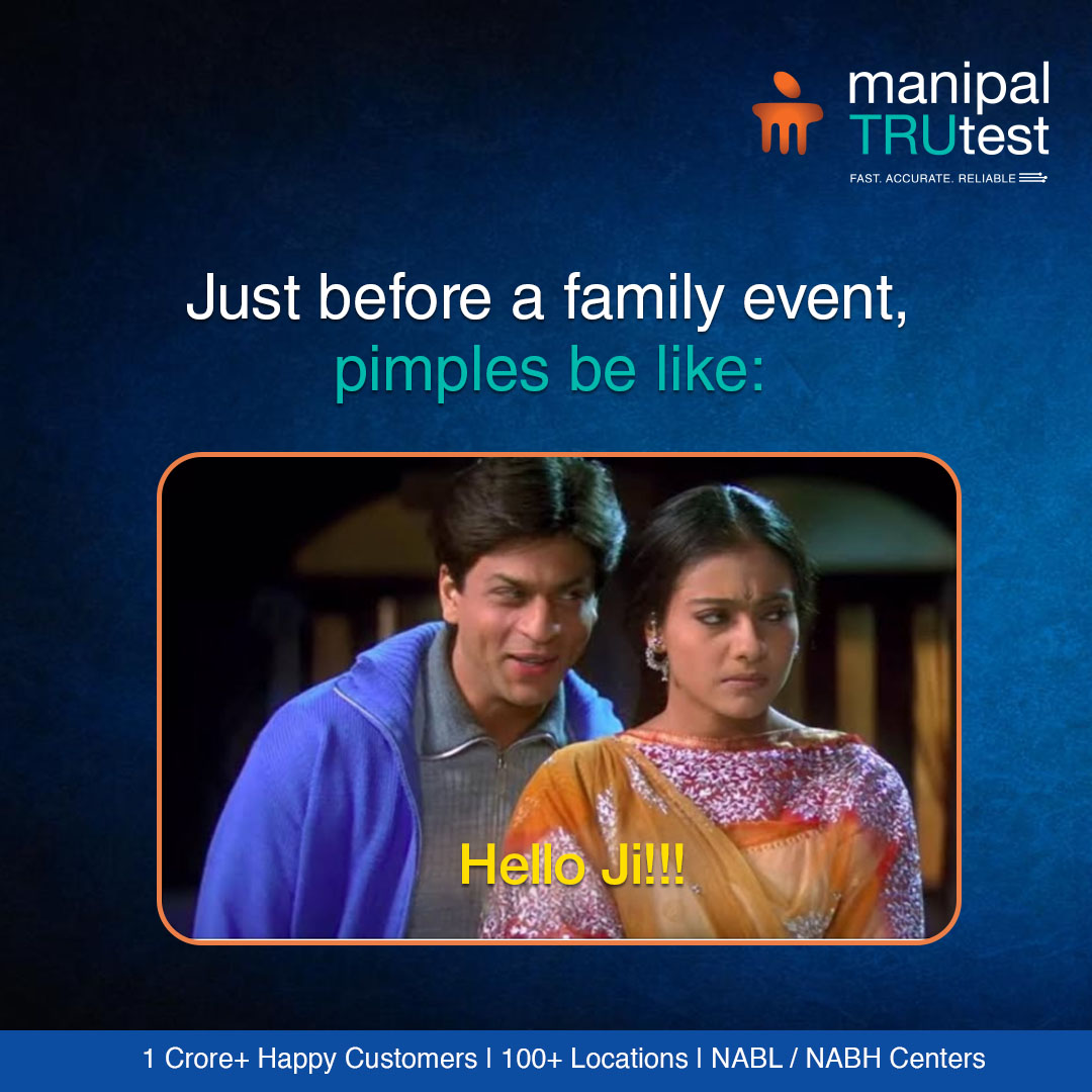 manipalTRUtest's tweet image. Just before an important event, pimples be like – &apos;Hello Ji!!!&apos; 😩😂
We’ve all been there! But don’t let acne steal your glow. 

Get expert-backed skin solutions with Manipal TRUtest and shine confidently at every event! ✨💆‍♀️

#ClearSkin #PimpleProblems #ManipalTRUtest…