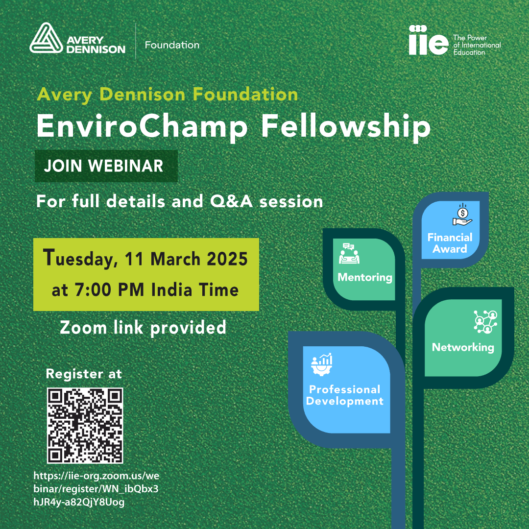 IIEindia's tweet photo. 👩‍🎓 2nd/3rd yr UG women! EnviroChamp Fellowship webinar (Mar 11, 7PM IST). Learn program details &amp; apply!

Register: https://t.co/1E3md9eb5I

Info: https://t.co/MIw7I7llPs

#EnviroChamp #Sustainability #Fellowship https://t.co/VBdGyi4GCU