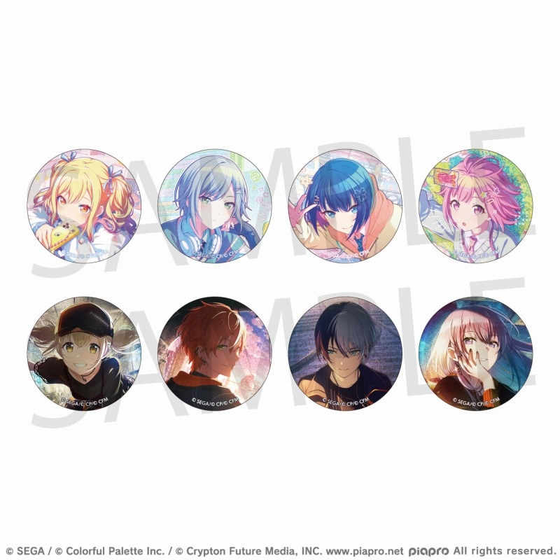 ✨3月7日発売✨／ 「#プロセカ」グリッター缶バッジ イベントイラスト