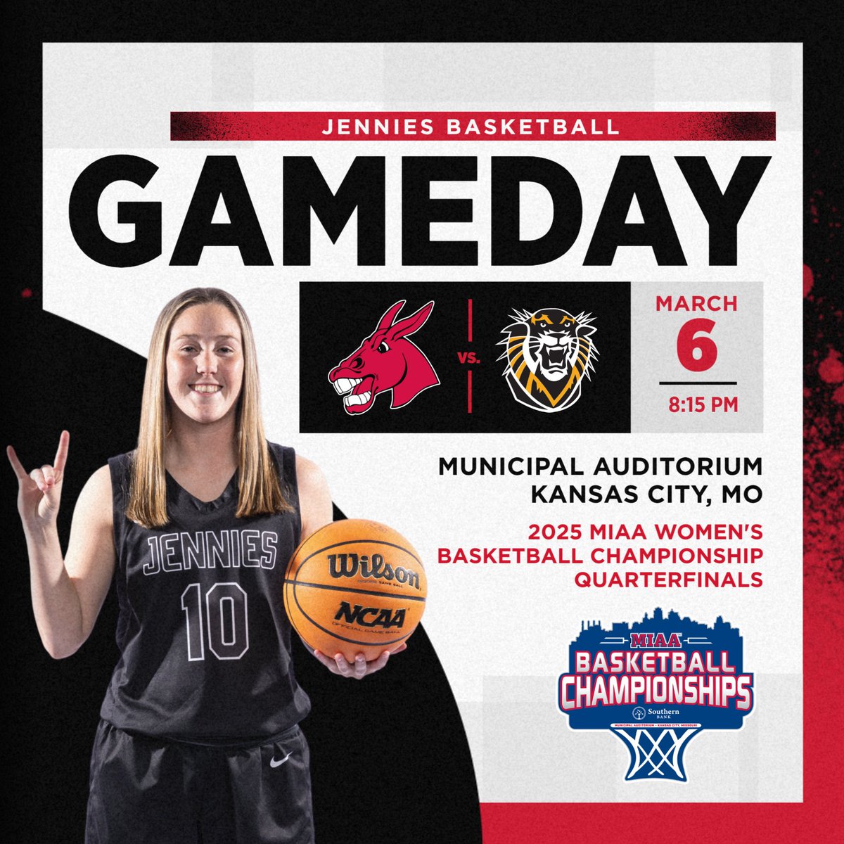 A MIAA quarterfinal battle with the Tigers!

🆚 | (2) Fort Hays State
🏟️ | Municipal Auditorium
📻 | 1450 KOKO, 98.5 The BAR
🔊 | WarrensburgRadio.com
💻 | TheMIAANetwork.com (PPV)
📊 | bit.ly/3hBreey
🎟️ | bit.ly/41sRPAW

#teamUCM x #BringYourAGame