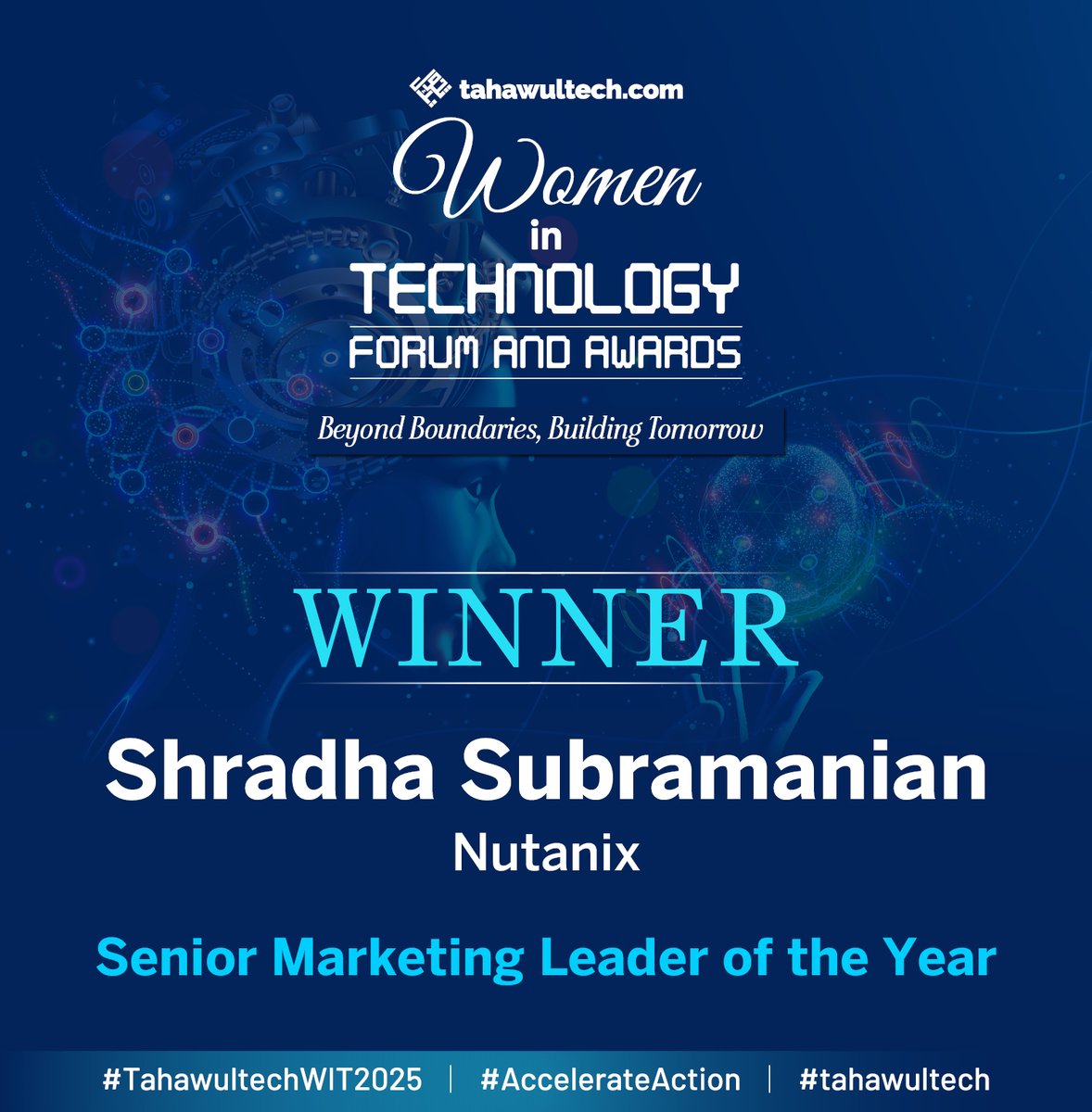 tahawultech.com (@tahawultech) on Twitter photo Shradha Subramanian, <a href="/Nutanix_ME/">Nutanix Middle East</a>, wins a Senior Marketing Leader of the Year Award, congratulations.
#AccelerateAction
#TahawultechWIT2025
#tahawultech Shradha Subramanian, <a href="/Nutanix_ME/">Nutanix Middle East</a>, wins a Senior Marketing Leader of the Year Award, congratulations.
#AccelerateAction
#TahawultechWIT2025
#tahawultech