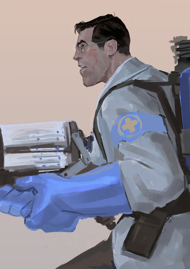 Another preview while I finish this WIP, this time of medic😊 #tf2