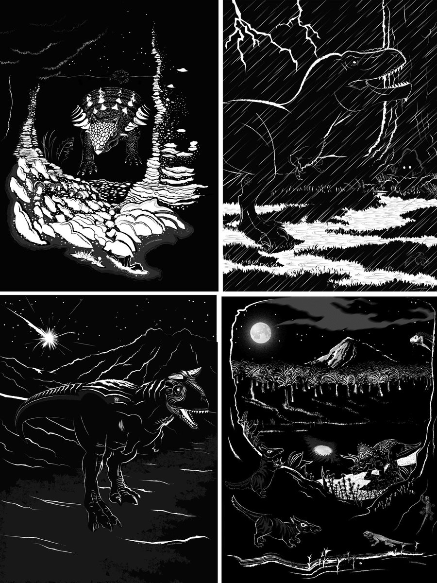 <a href="/HeavyMetalInk/">Heavy Metal</a> These are several of our shirts, all illustrated and printed by the reclusive <a href="/olChrisDavidson/">Chris davidson</a> .

A lot of dinos and horror!

<a href="/HereOnMars_/">Here On Mars</a>  , <a href="/ultron38/">chris becker</a> , <a href="/DragonsofWales/">DragonsofWales 🇪🇺🏴󠁧󠁢󠁷󠁬󠁳󠁿</a> all wear these and do not hate them

We would love the opportunity to print some shirts for  <a href="/HeavyMetalInk/">Heavy Metal</a>  !